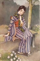 [題不詳]大正末期頃 華宵便箋表紙絵