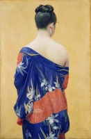 岡田三郎助《あやめの衣》1927年(昭和2) ポーラ美術館蔵