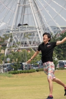 マウスパッド投げ世界大会　以前の大会の模様