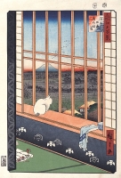 「名所江戸百景浅草田圃酉の町詣」歌川広重