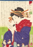 「古今比売鑑 薄雲」月岡芳年