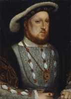 King Henry VIII after Hans Holbein the Younger (probably 17th century, based on a work of 1536) ©National Portrait Gallery