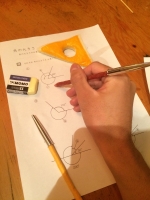 文具Bar　フードコンテンツ 文具Barオリジナル文具フード 「鉛筆と消しゴム」