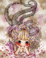たま「Poisonas Angel 1」 2012年 水彩、紙 297×236mm