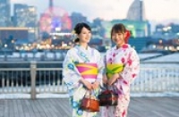 浴衣でアフタヌーンティー