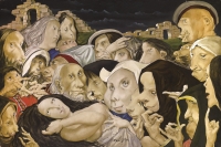 レオナール・フジタ《グロテスク》ⒸFondation Foujita/ADAGP, Paris & JASPAR, Tokyo, 2014 D0811