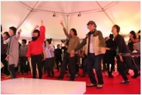 実際のサイレントディスコの様子 （2015.11.3 Tokyo Design Week）