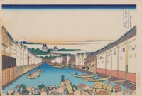 《冨嶽三十六景 江戸日本橋》葛飾北斎　神田明神資料館所蔵