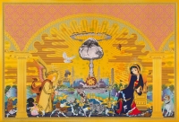 Memories  アルミパネルに油彩、アクリル、ウレタン、銀鏡メッキ、UV硬化樹脂  2014  1120×1630×32mm