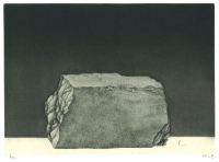 殿敷侃 Tadashi TONOSHIKI 「ドームのレンガ」(1) 1977年 銅版、雁皮刷り 32.8×44.0cm Ed.50 サインあり