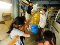 流しそうめん世界大会　リハーサルの模様