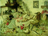 レオナール・フジタ《ラ・フォンテーヌ頌》ⒸFondation Foujita/ADAGP, Paris & JASPAR, Tokyo, 2014 D0811