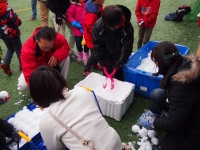 過去のイベントの模様(雪合戦教室)
