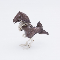 可変金鶏 2015 ブロンズ、真鍮 変形後 90×58×100mm