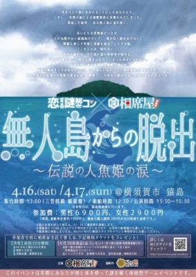 無人島からの脱出 ～伝説の人魚姫の涙～