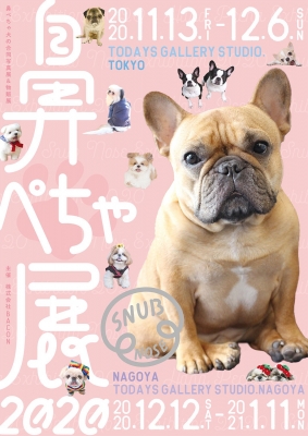  鼻ぺちゃ犬の合同写真展＆物販展「鼻ぺちゃ展 in 名古屋」