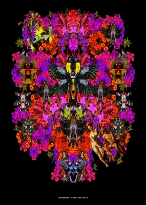 デジタル版画 田保橋 淳(たぼはし じゅん)展『曼陀羅花鳥』