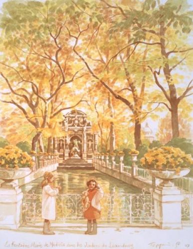 「リュクサンブール公園の泉」 (C)TEPPEI SASAKURA / ART TERRACE
