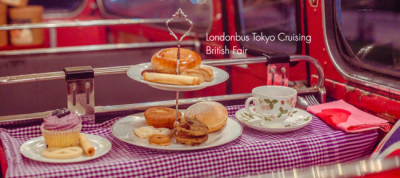 ロンドンバスでミニ英国展