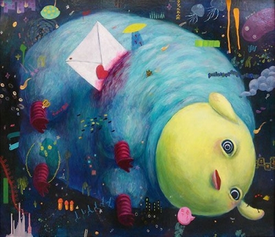 片岡知紗展『うさうさ君』