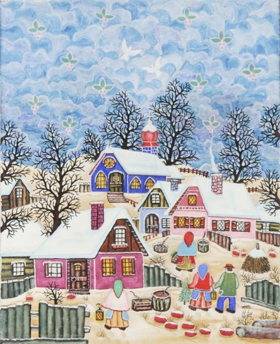 「雪の村」 ウォルフガング・フルヒガ