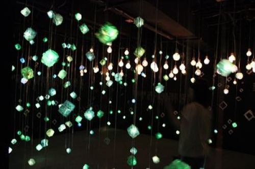部屋の中の星空