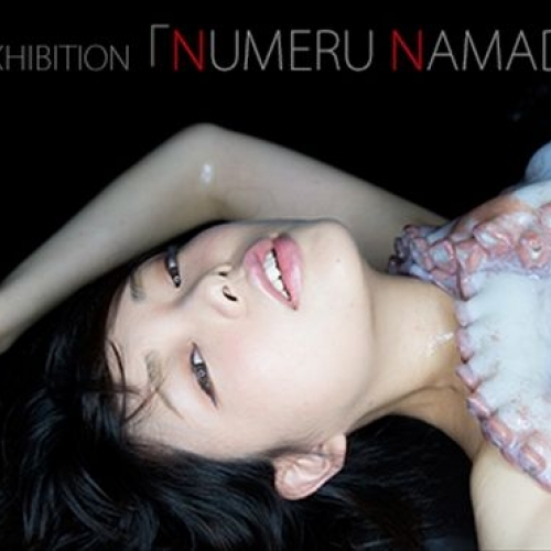 触手好き必見！ 15キロの巨大ダコに絡まれる美女『Numeru Namada -ぬめなま展』